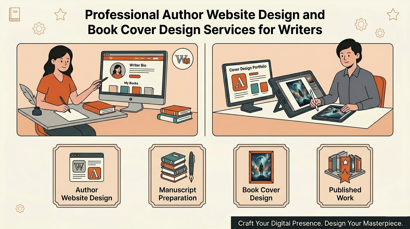 Professional ghostwriter collaborating with an author